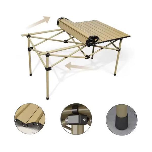 Mesa Dobrável Portátil – Camping, Pesca, Praia e Piquenique, Leve e Resistente