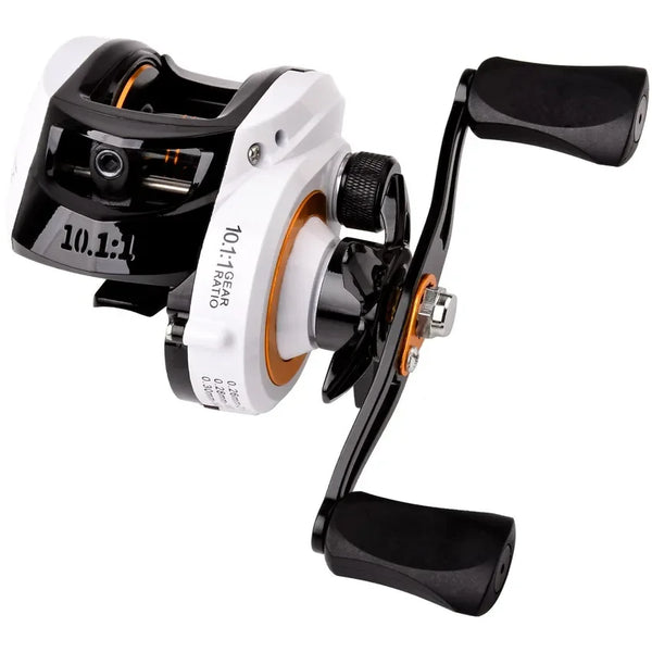 Carretilha Baitcasting Versátil – Arrasto de 10 kg | Relação 10,1:1 | Para Destros e Canhotos