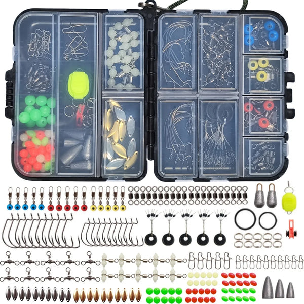 Kit de Acessórios para Pesca 183 Peças – com Estojo Portátil Organizador